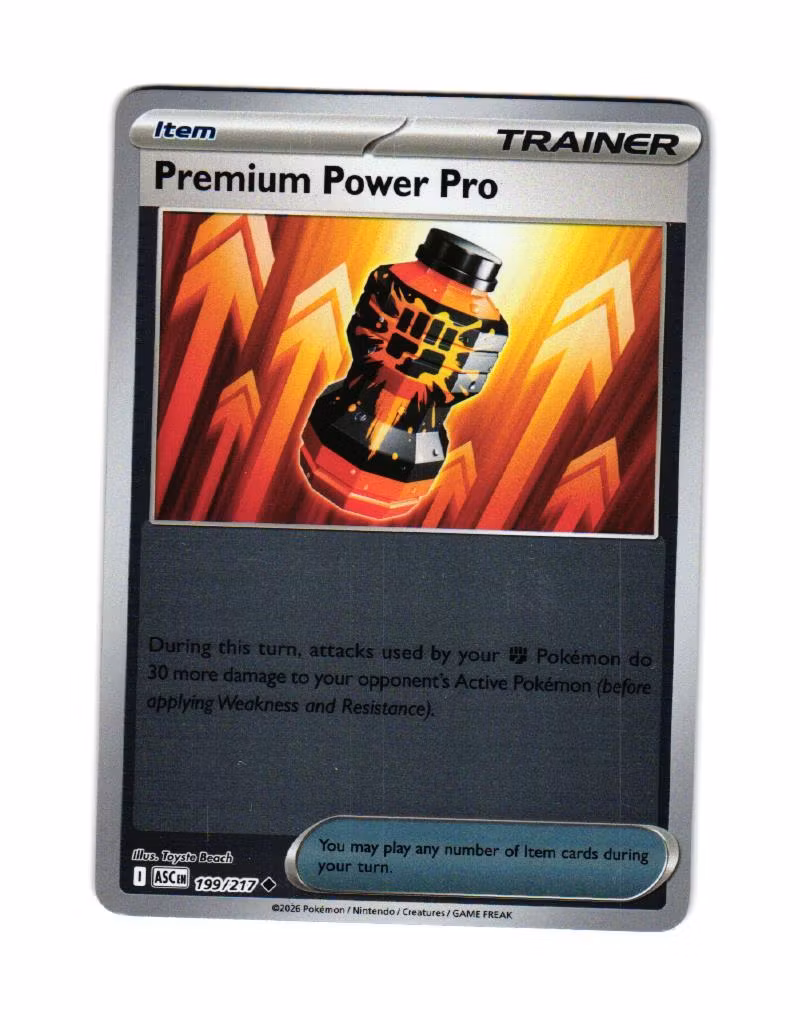 Premium Power Pro Reverse Holo Uncommon 199/217 Ascended Heroes Pokemon