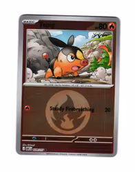 Tepig Reverse Holo Common 029/217 Ascended Heroes Pokemon