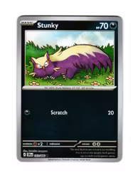 Stunky Reverse Holo Common 053/086 Chaos Rising Pokemon