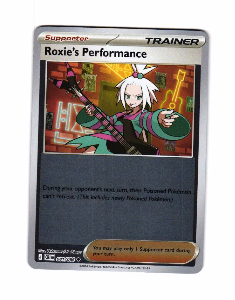 Roxies Performance Reverse Holo Uncommon 081/086 Chaos Rising Pokemon