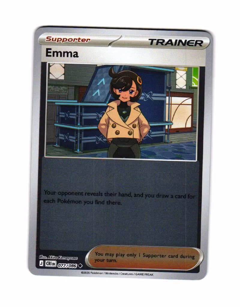 Emma Reverse Holo Uncommon 077/086 Chaos Rising Pokemon