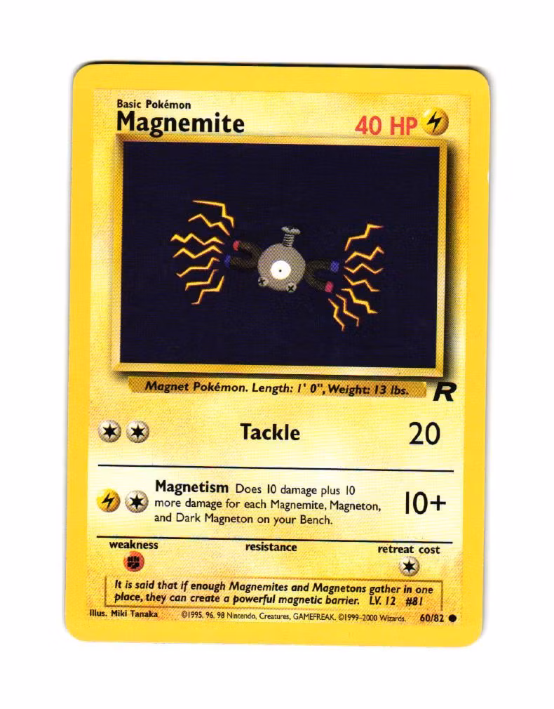 Magnemite Common 60/82 Team Rocket Pokemon