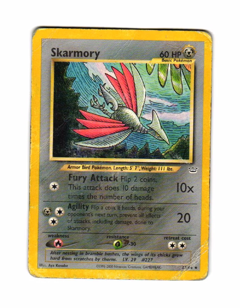 Skarmory Rare 23/64 Neo Revolation Pokemon