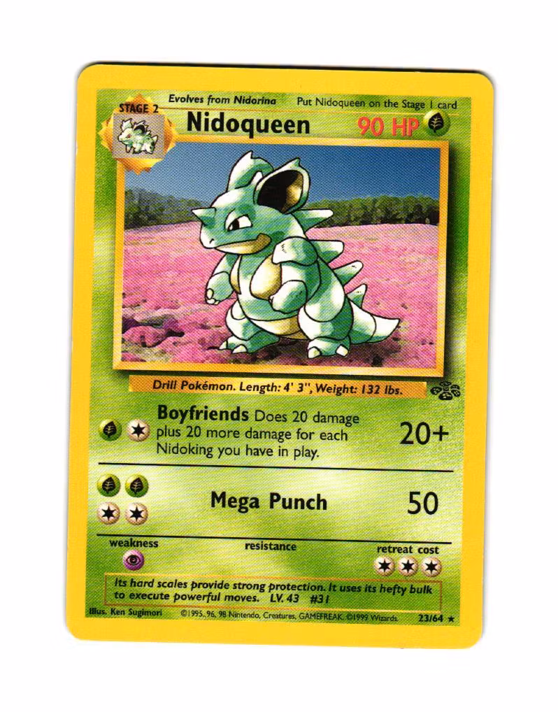 Nidoqueen Rare 23/64 Jungle Pokemon