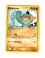 Marshtomp Uncommon Stamp 38/100 Ex Crystal Guardians Pokemon