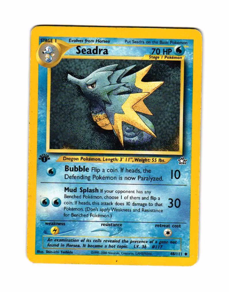 Seadra Uncommon 1st Edition 48/111 Neo Genesis Pokemon