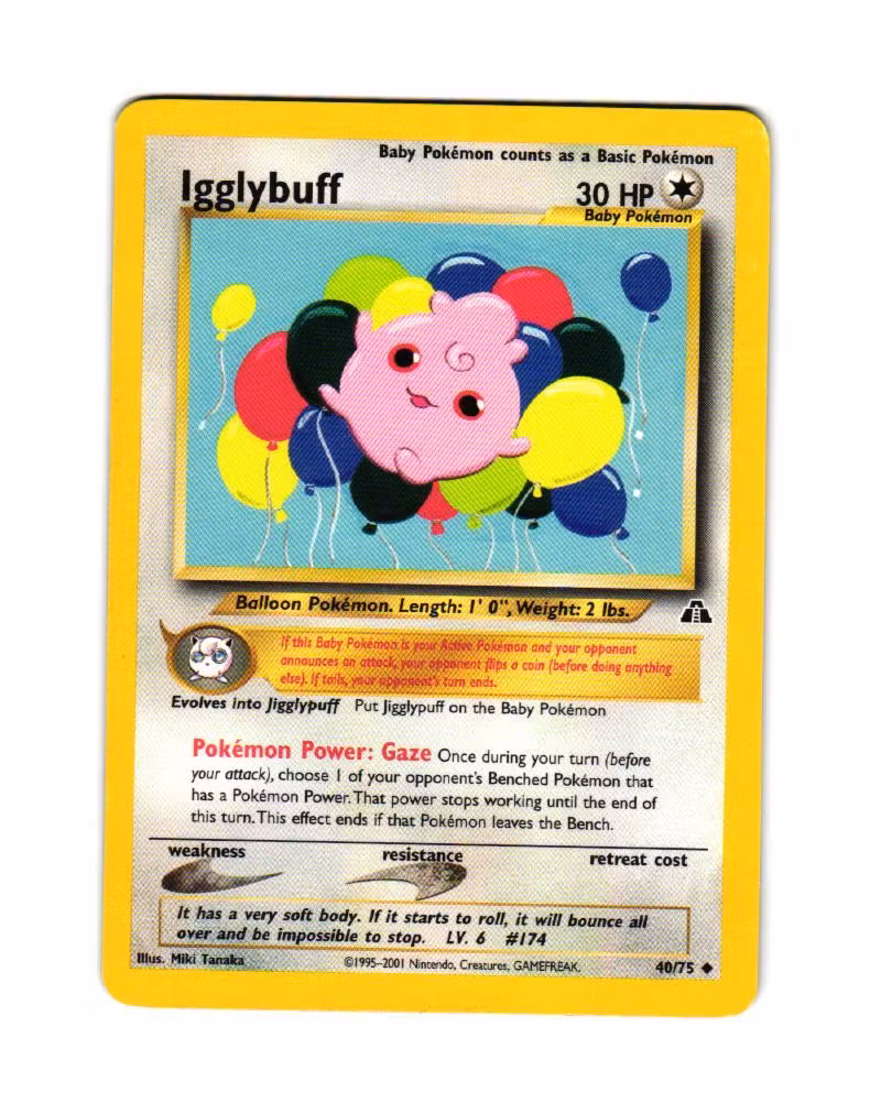 Igglybuff Uncommon 40/75 Neo Discovery Pokemon