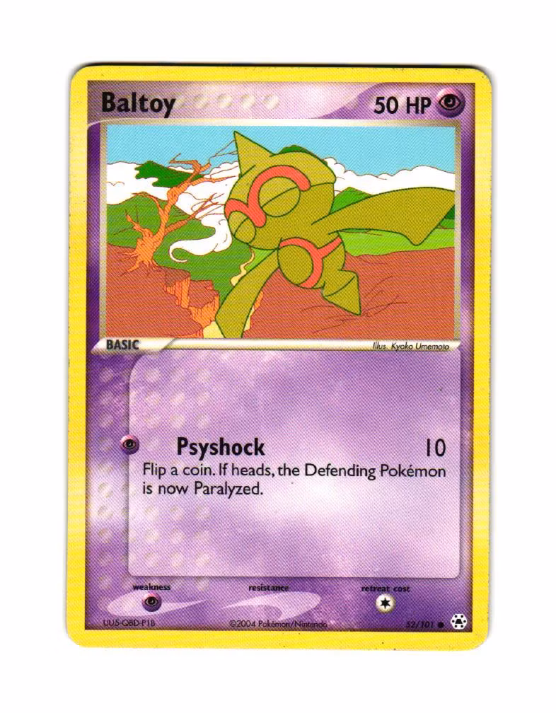 Baltoy Common 52/101 EX Hidden Legends Pokemon