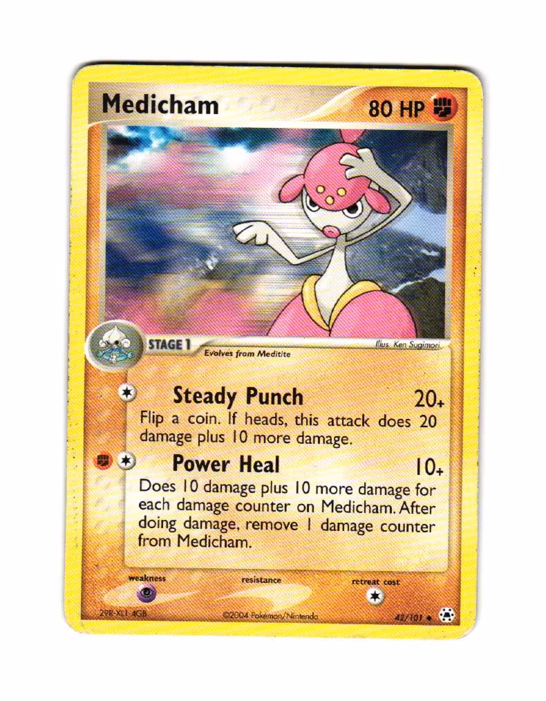 Medicham Uncommon 42/101 EX Hidden Legends Pokemon