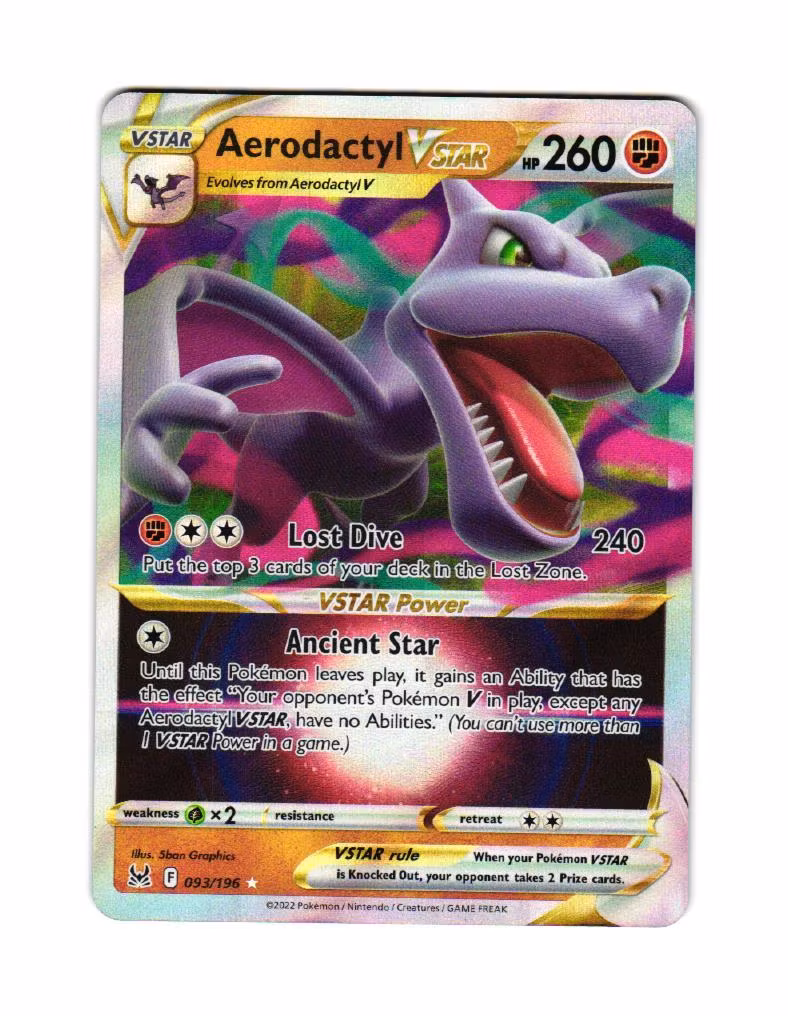 Aerodactyl VStar Ultra Rare 093/196 Lost Origin Pokemon