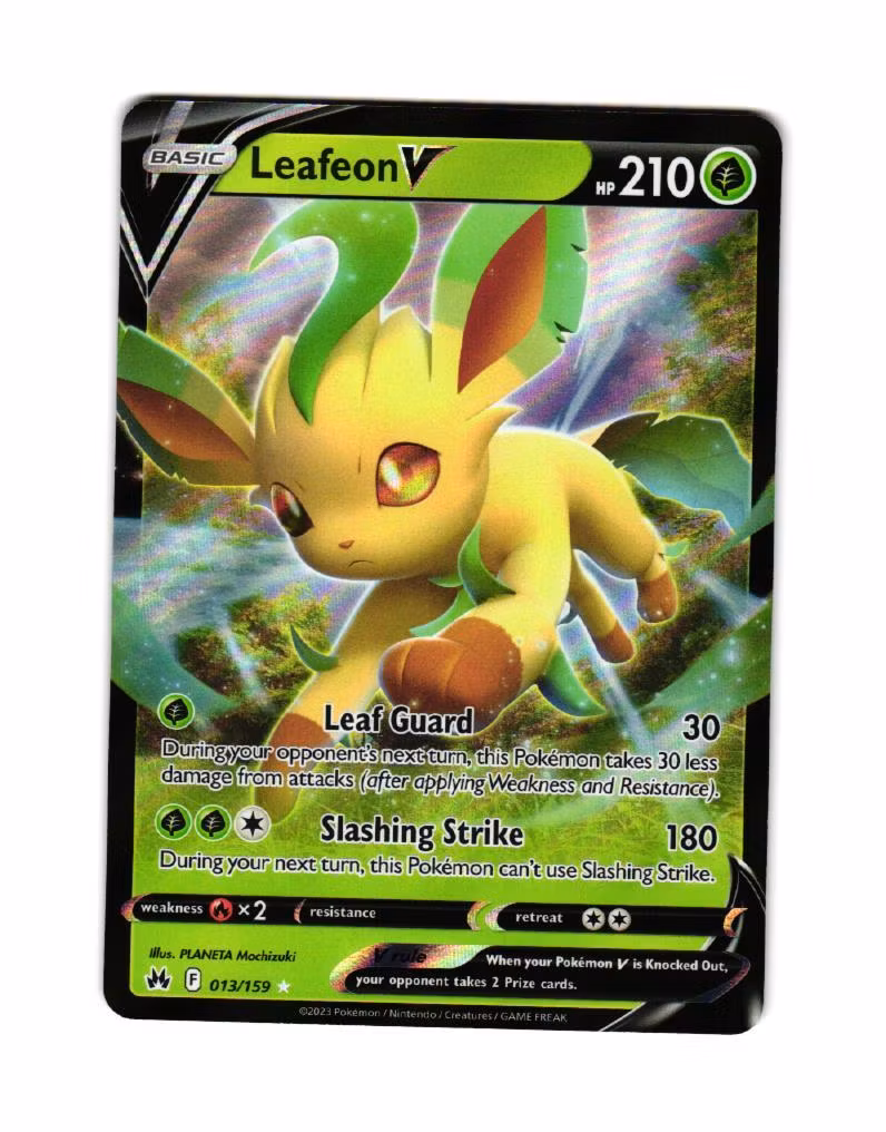 Leafeon V Ultra Rare 013/159 Crown Zenith Pokemon