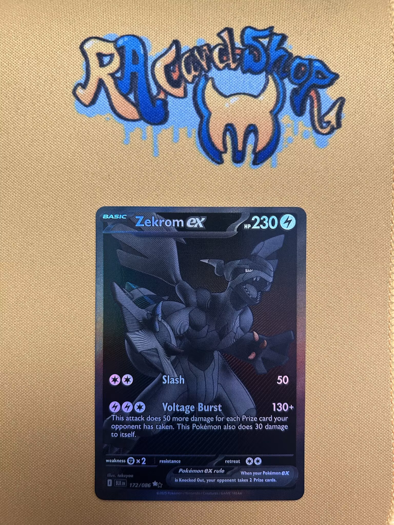 Zekrom ex Secret Rare 172/086 Black Bolt Pokemon