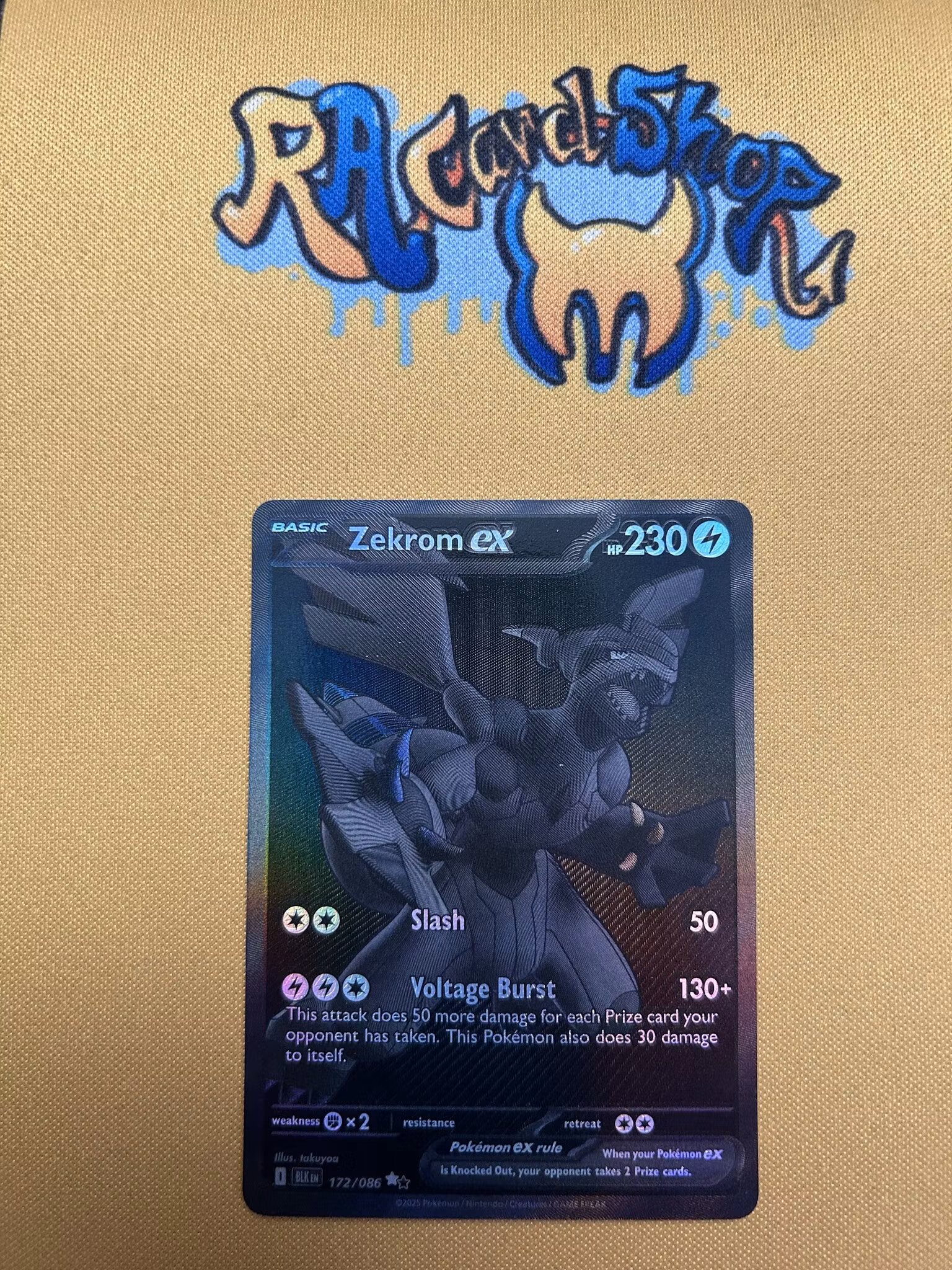 Zekrom ex Secret Rare 172/086 Black Bolt Pokemon