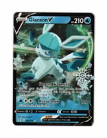 Glaceon V Stamped Snowflake Holo Rare 040/203 Evolving Skies (Sealed) Pokemon