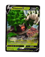 Rillaboom V Rare 017/192 Rebel Clash Pokemon