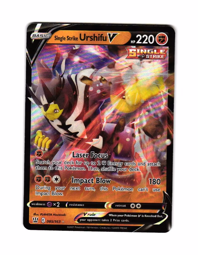 Single Strike Urshifu V Ultra Rare 085/163 Battle Styles Pokemon