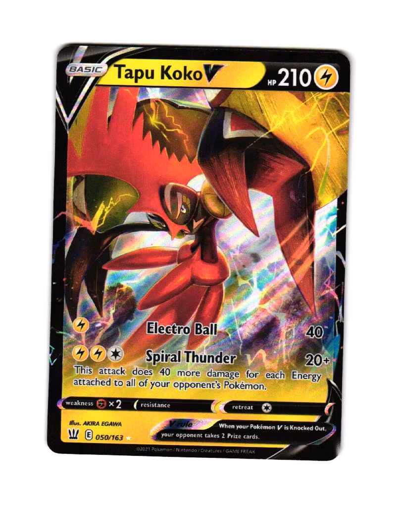 Tapu Koko V Ultra Rare 050/163 Battle Styles Pokemon