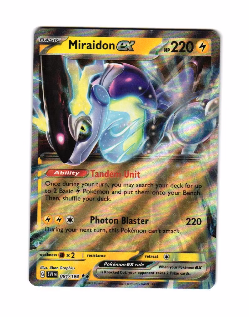 Miraidon ex 081/198 Scarlet & Violet Pokemon
