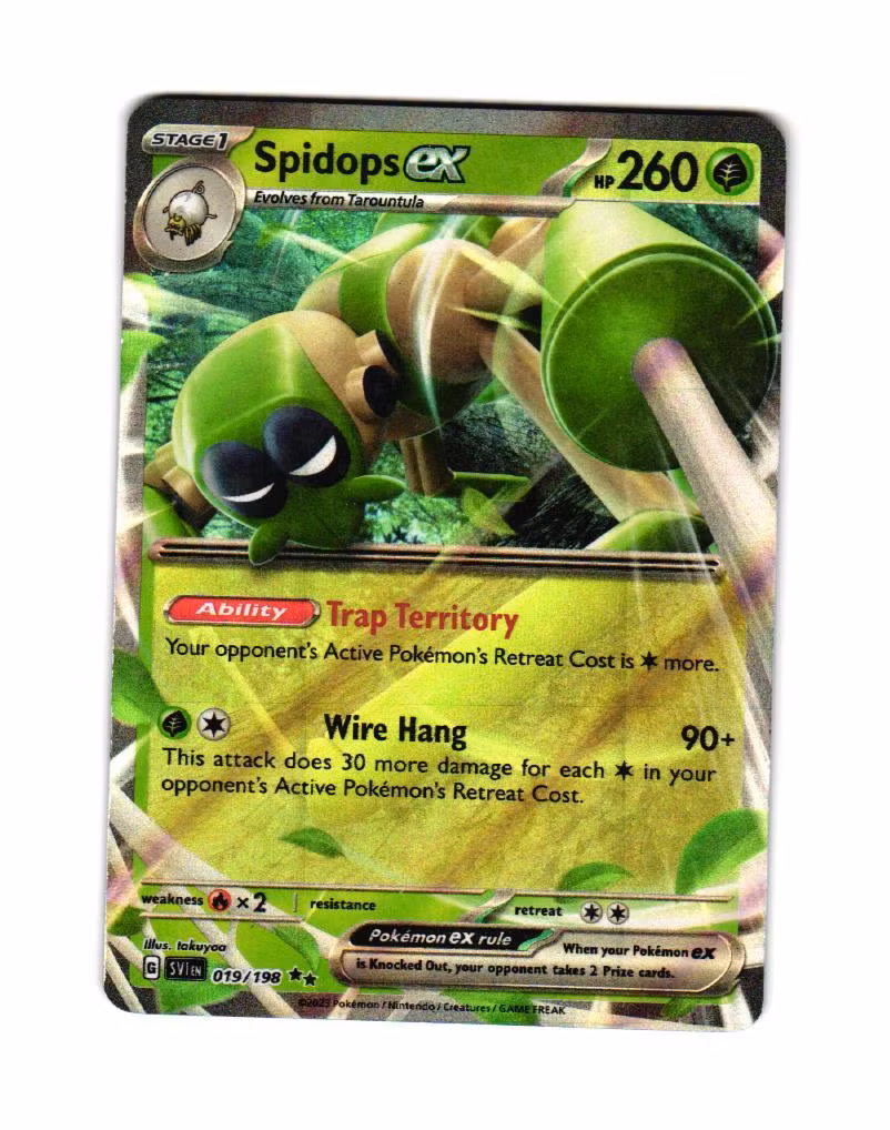 Spidops ex Ultra Rare 019/198 Scarlet & Violet Pokemon