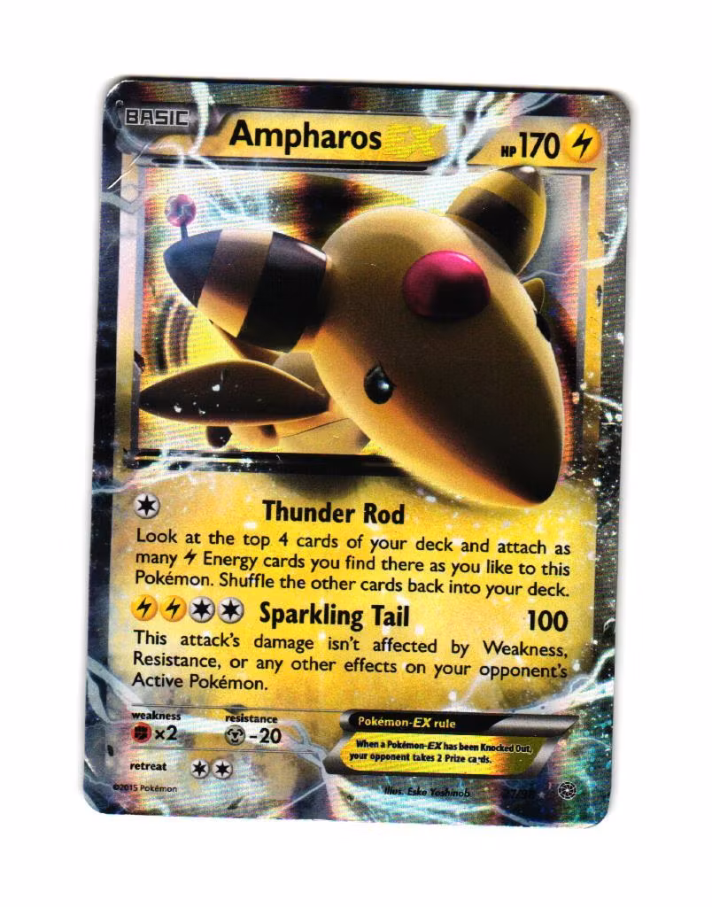 Ampharos EX Ultra Rare 27/98 Ancient Origins Pokemon