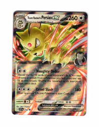 Team Rockets Persian ex Ultra Rare 218 Scarlet & Violet Black Star Promo Pokemon