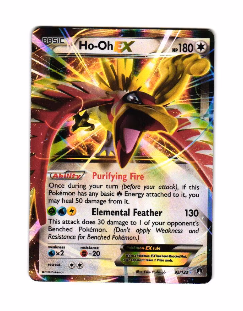 Ho-oh EX Ultra Rare 92/122 Break Point Pokemon