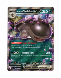 Paldean Clodsire ex Double Rare 059/091 Paldean Fates Pokemon