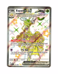 Espathra ex Shiny Ultra Rare 214/091 Paldean Fates Pokemon
