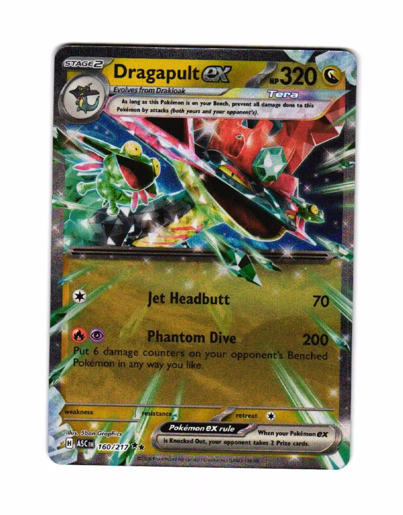 Dragapult ex Ultra Rare 160/217 Ascended Heroes Pokemon