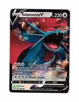 Salamance V Rare 143/189 Darkness Ablaze Pokemon