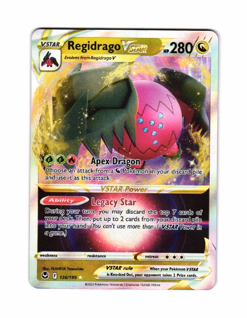 Regidrago VSTAR Rare 136/195 Tempest Pokémon