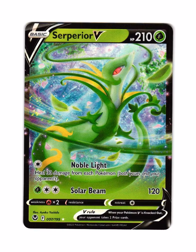 Serperior V 007/195 Silver Tempest Pokemon