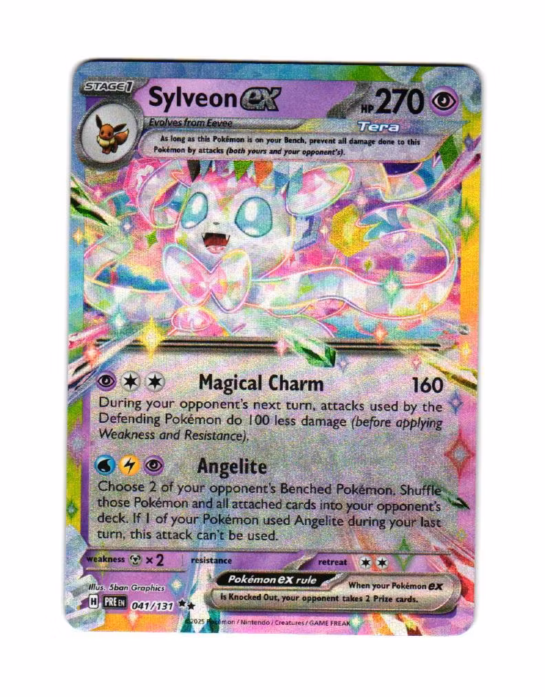 Sylveon ex Double Rare 041/133 Prismatic Evolutions Pokemon