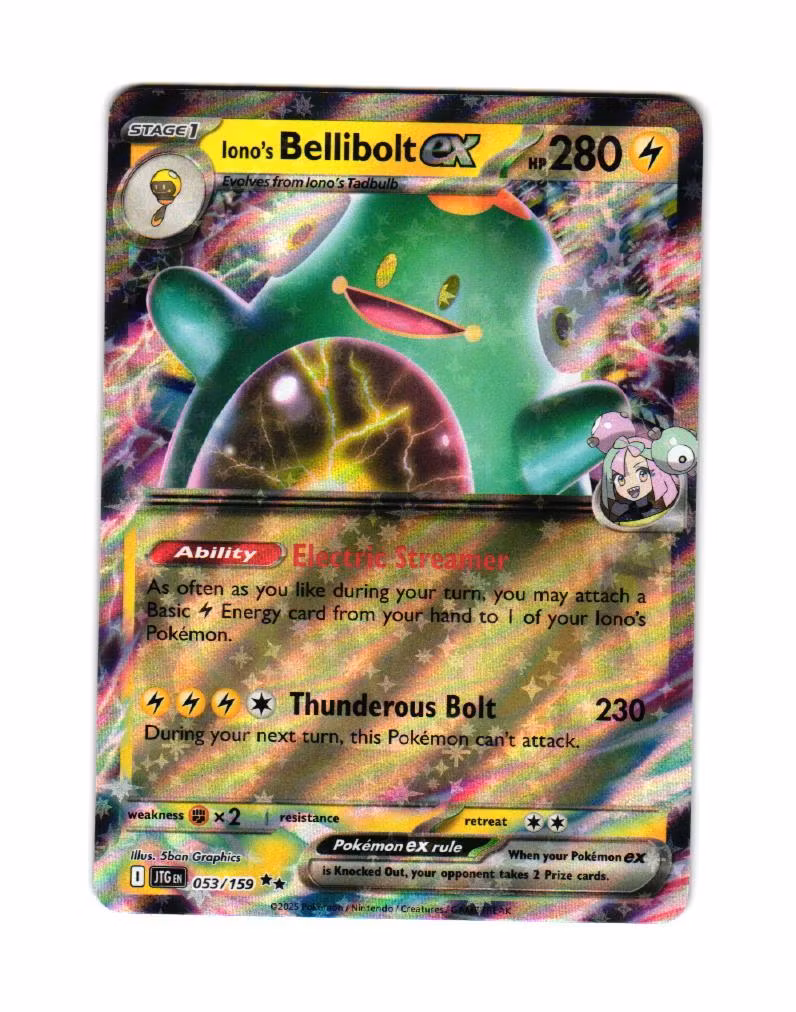 Ionos Belibolt ex Double Rare 053/159 Journey Together Pokemon Release 28/3