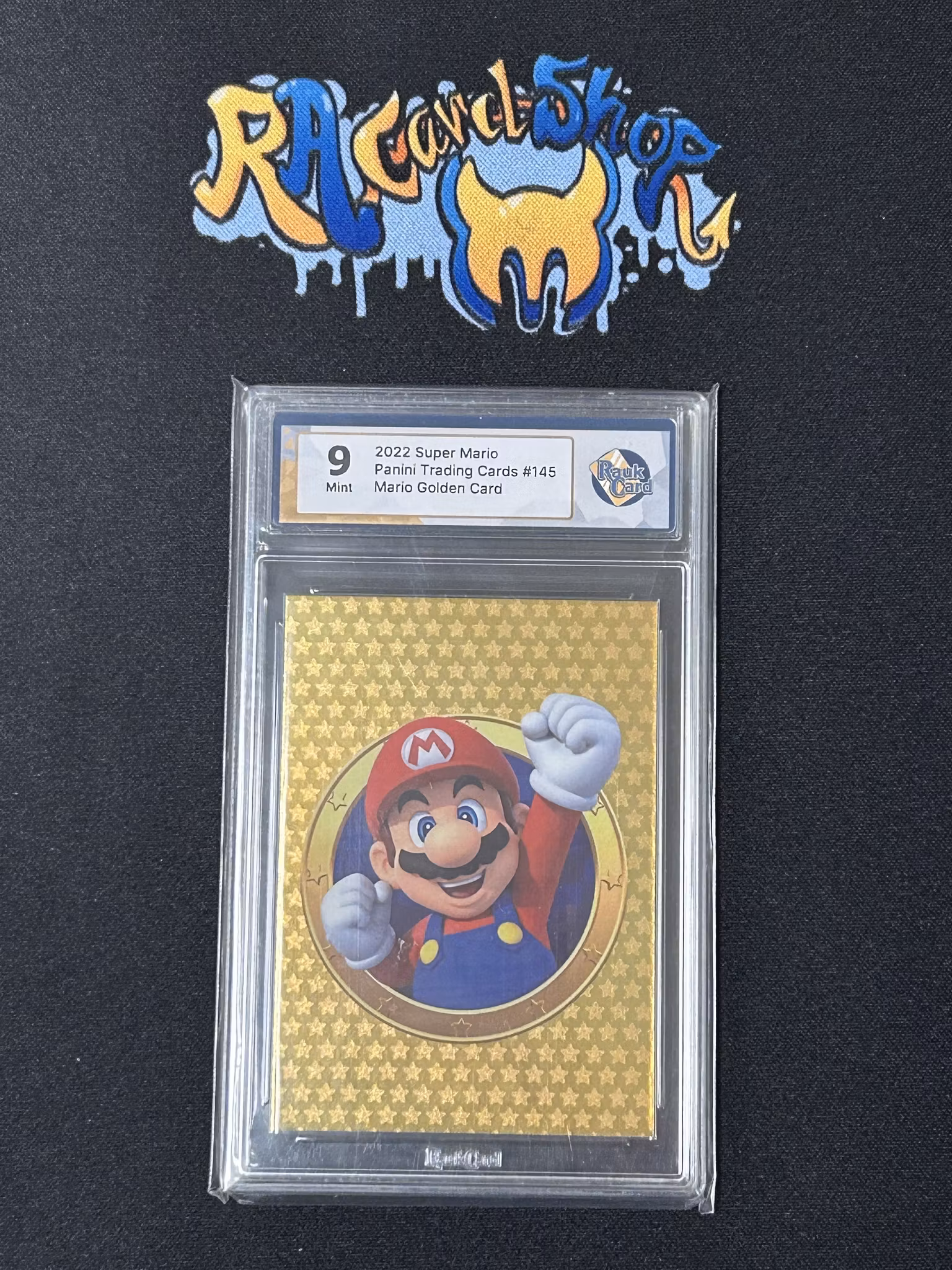 Mario Golden Card #145 Graded Card 9 Rauk Card