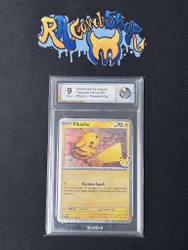 Pikachu 051 Temporal Forces Pokemon Graded Card 9 Rauk Card