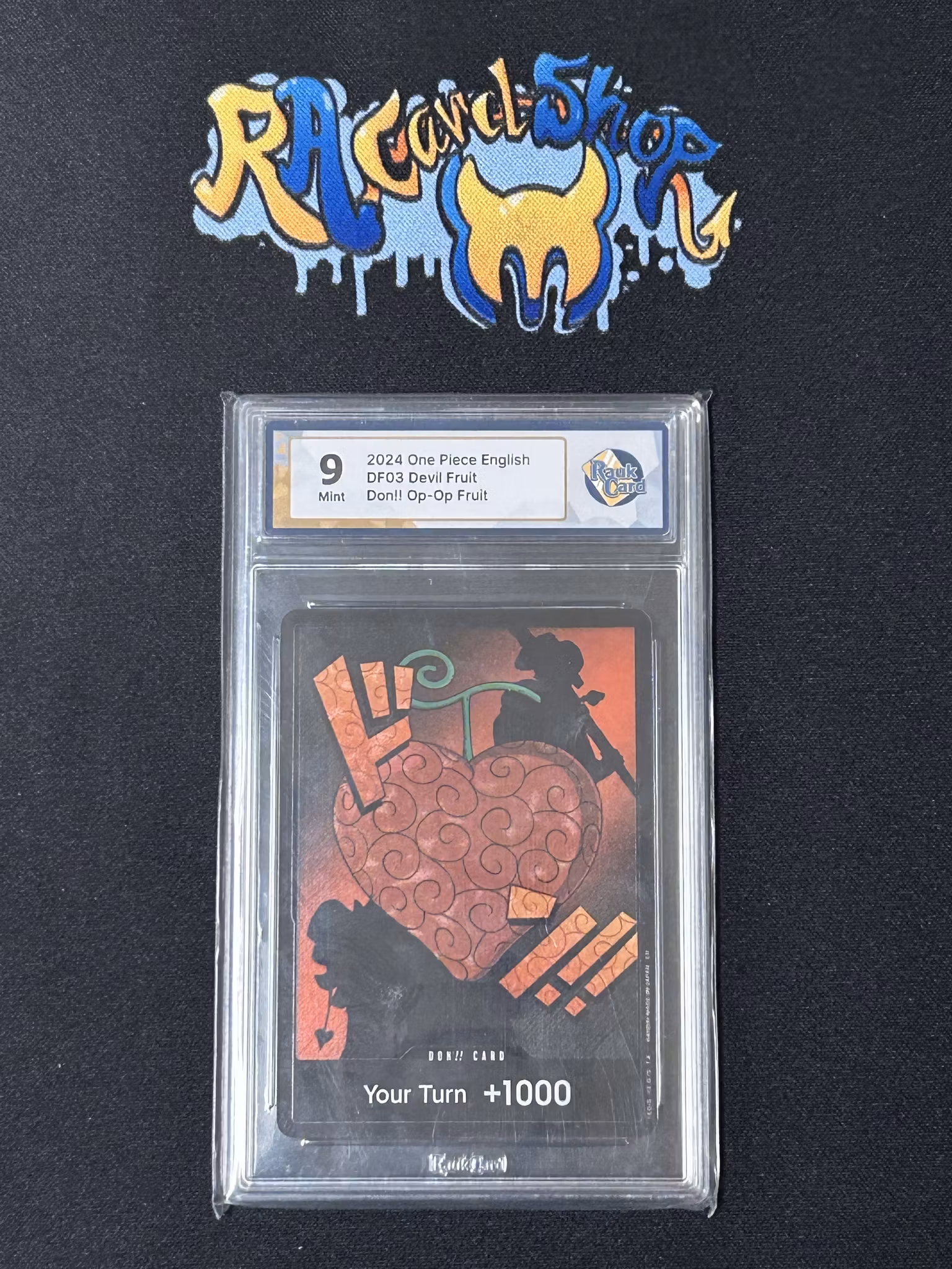 Don!! Op-Op Fruit DF03 One Picece Graded Card 9 Rauk Card