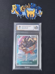 Monkey D Luffy TASS 034 OP14 One Piece Graded Card 9 Rauk Card