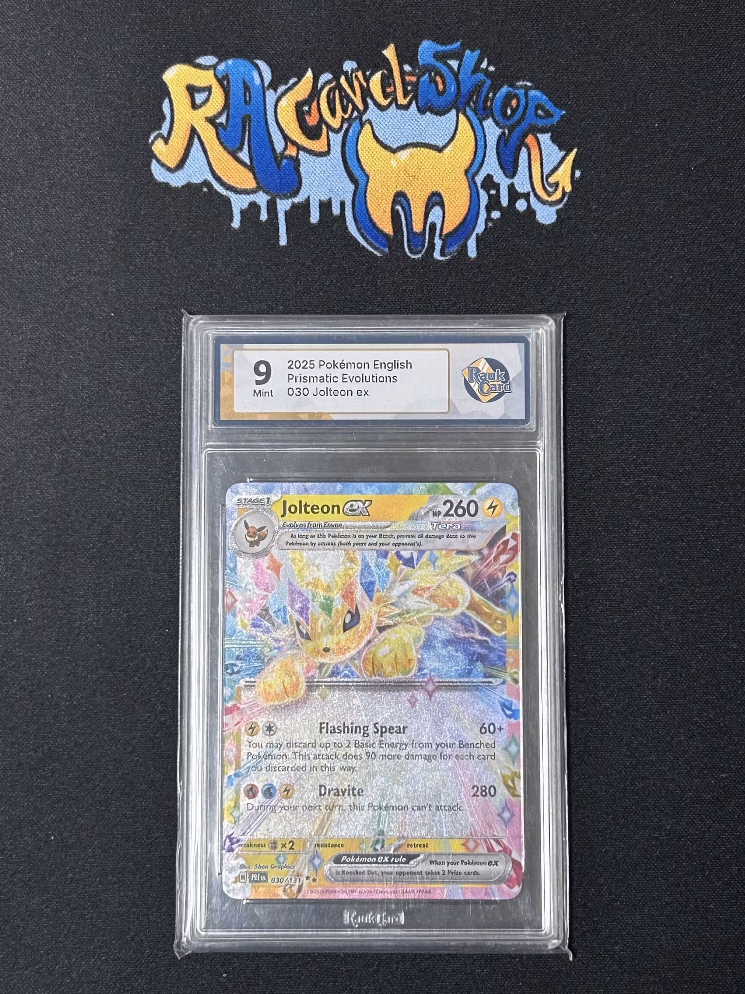 Jolteon 030 Prismatic Evolutions Pokemon Graded Card 9 RaukCard