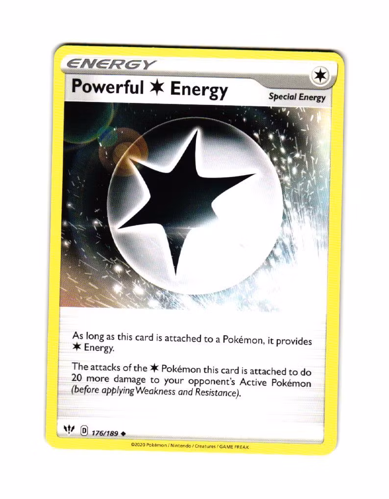Powerful Energy Uncommon 176/189 Darkness Ablaze Pokemon