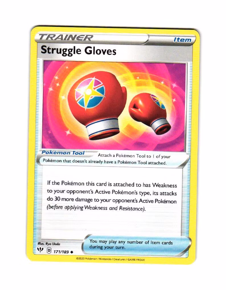Struggle Gloves Uncommon 171/189 Darkness Ablaze Pokemon
