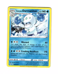 Galarian Darmanitan Rare 044/189 Darkness Ablaze Pokemon