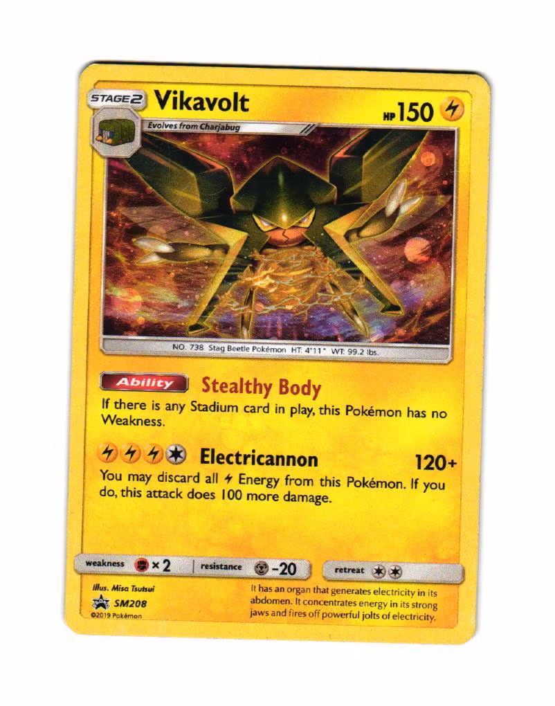 Vikavolt SM208 Black Star Promo Pokemon