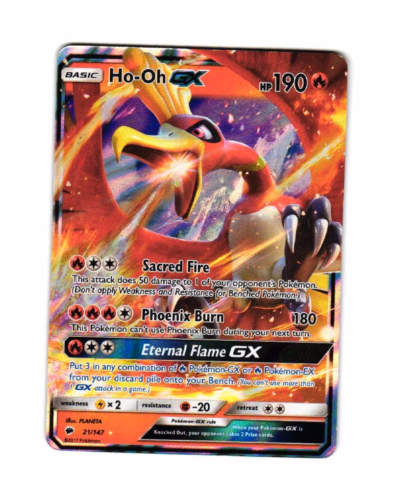 Ho.Oh GX 21/147 Burning Shadows Pokemon