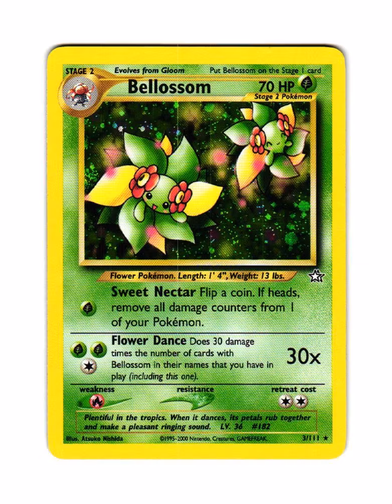 Bellossom Holo Rare 3/111 Neo Genesis Pokemon