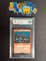 Gimli Counter of Kills Signed By John Rhys Davies Magic Graded Card RaukCard