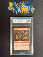 Gimlis Fury Signed By John Rhys Davies Magic Graded Card RaukCard