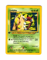 Ledyba Common 71/105 Neo Destiny 1st Edition Pokemon Illustratör Tomokazu Komiya
