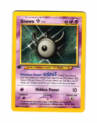 Unown W Rare 29/105 Neo Destiny 1st Edition Pokemon