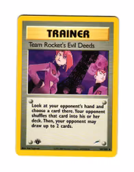 Team Rockets Evil Deeds Uncommon 103/105 Neo Destiny 1st Edition Pokemon